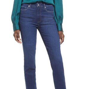 PAIGE Manhattan High Waist Bootcut Jeans in Summer Breeze
